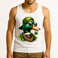 Saint Patricks Call Me Lucky Mallard Duck St Patricks Day Tank Top