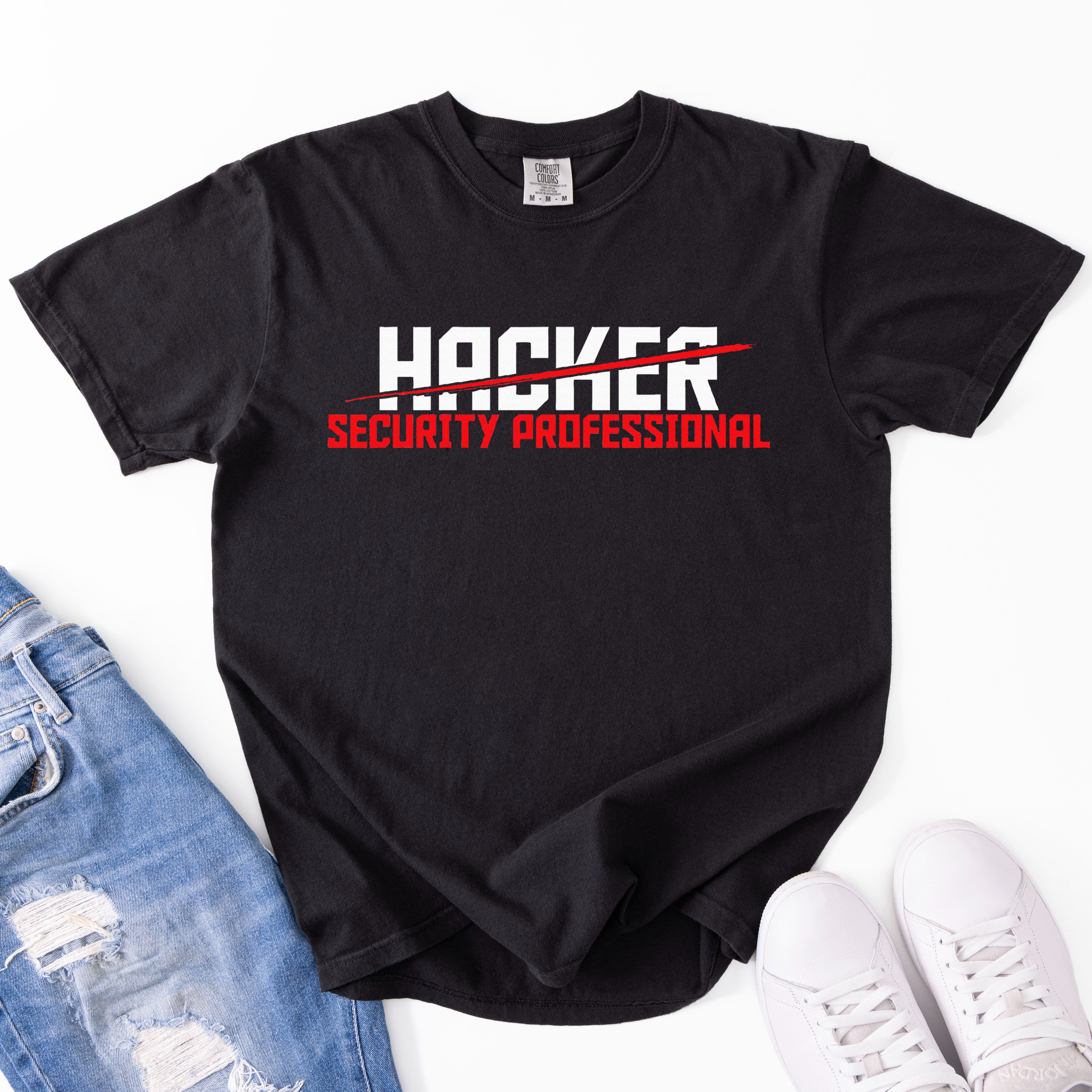 Security Professional Cybersecurity Cyber Hacker Hacking Comfort Colors T-Shirt