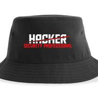 Security Professional Cybersecurity Cyber Hacker Hacking Sustainable Bucket Hat