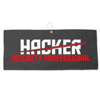 Security Professional Cybersecurity Cyber Hacker Hacking Large Microfiber Waffle Golf Towel