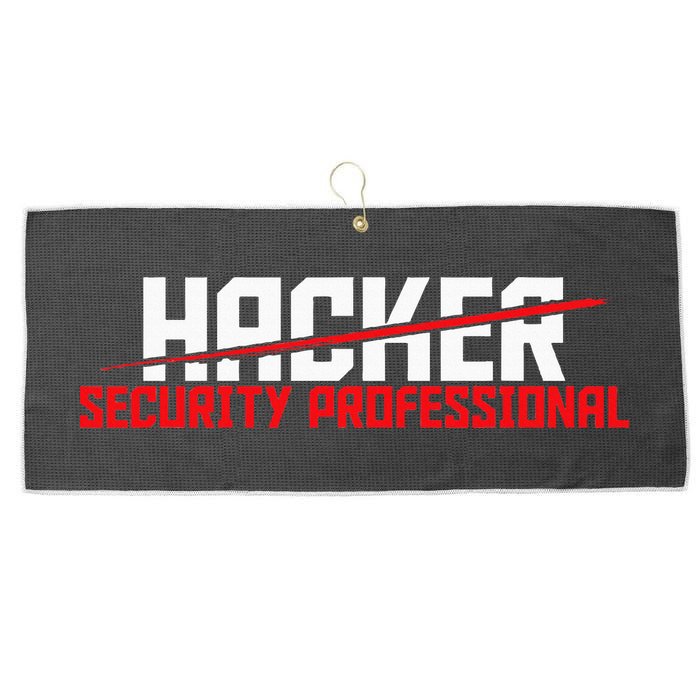 Security Professional Cybersecurity Cyber Hacker Hacking Large Microfiber Waffle Golf Towel