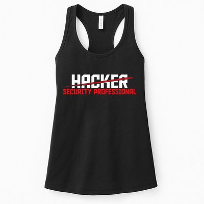 Security Professional Cybersecurity Cyber Hacker Hacking Womens Tank Top