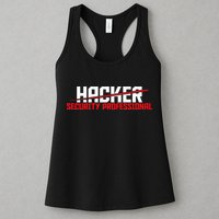 Security Professional Cybersecurity Cyber Hacker Hacking Womens Tank Top