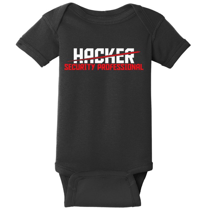 Security Professional Cybersecurity Cyber Hacker Hacking Baby Bodysuit