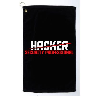 Security Professional Cybersecurity Cyber Hacker Hacking Golf Towel