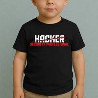 Security Professional Cybersecurity Cyber Hacker Hacking Toddler T-Shirt