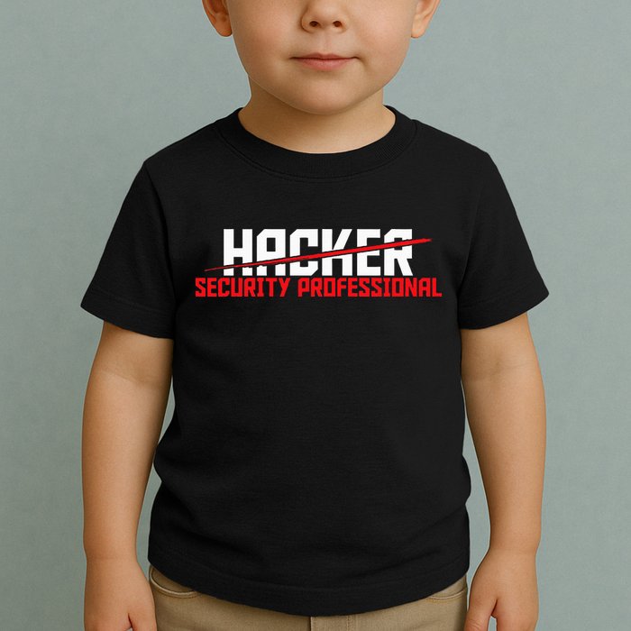 Security Professional Cybersecurity Cyber Hacker Hacking Toddler T-Shirt