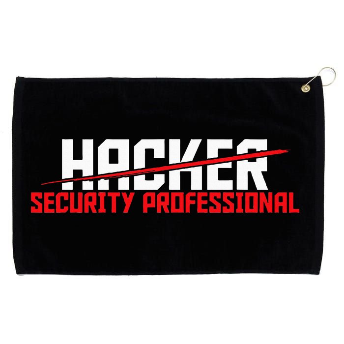 Security Professional Cybersecurity Cyber Hacker Hacking Grommeted Golf Towel
