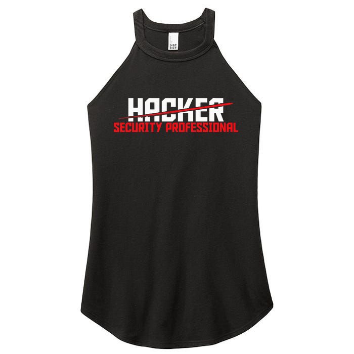 Security Professional Cybersecurity Cyber Hacker Hacking Women's Perfect Tri Rocker Tank