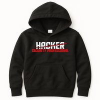 Security Professional Cybersecurity Cyber Hacker Hacking Kids Hoodie