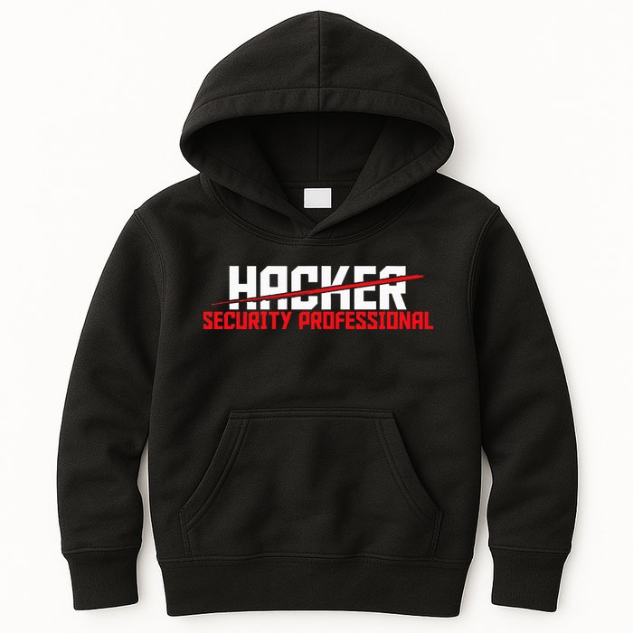 Security Professional Cybersecurity Cyber Hacker Hacking Kids Hoodie