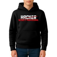 Security Professional Cybersecurity Cyber Hacker Hacking Kids Hoodie