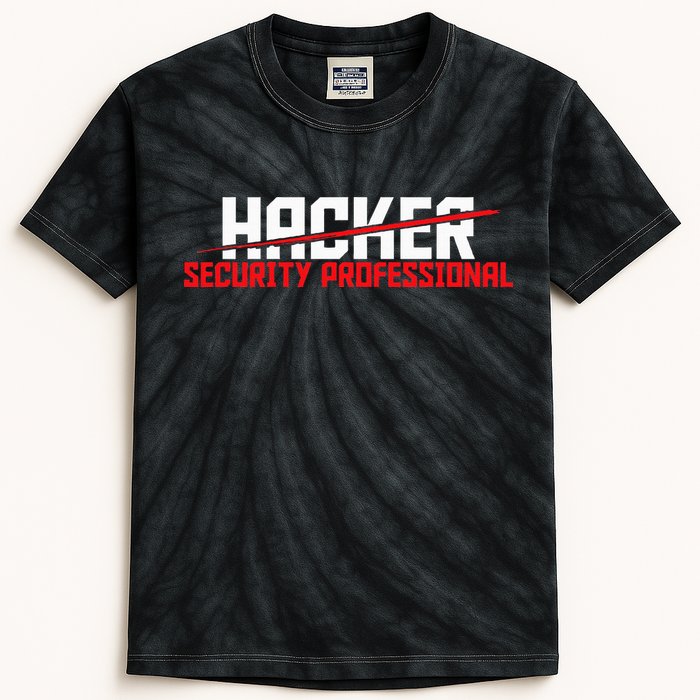Security Professional Cybersecurity Cyber Hacker Hacking Kids Tie-Dye T-Shirt