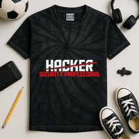 Security Professional Cybersecurity Cyber Hacker Hacking Kids Tie-Dye T-Shirt