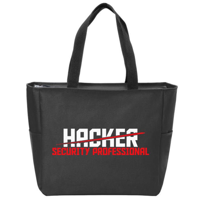 Security Professional Cybersecurity Cyber Hacker Hacking Zip Tote Bag