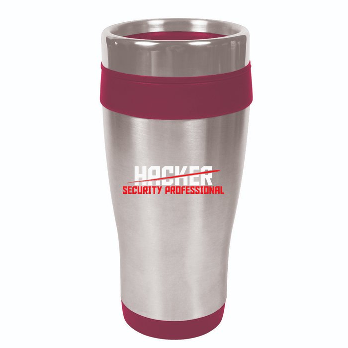Security Professional Cybersecurity Cyber Hacker Hacking 16oz Travel Tumbler