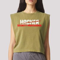 Security Professional Cybersecurity Cyber Hacker Hacking Garment-Dyed Women's Muscle Tee