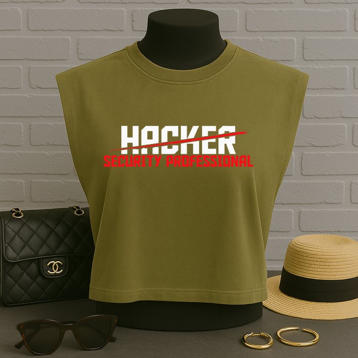 Security Professional Cybersecurity Cyber Hacker Hacking Garment-Dyed Women's Muscle Tee