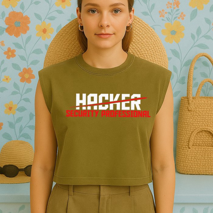 Security Professional Cybersecurity Cyber Hacker Hacking Garment-Dyed Women's Muscle Tee