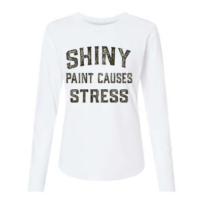 Shiny Paint Causes Stress Rat Rod Rules Automotive Womens Cotton Relaxed Long Sleeve T-Shirt