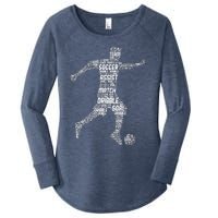 Soccer Player Coach Sports Soccer Women's Perfect Tri Tunic Long Sleeve Shirt