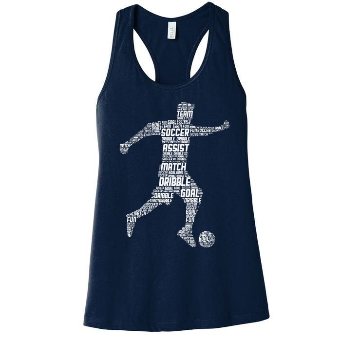 Soccer Player Coach Sports Soccer Women's Racerback Tank