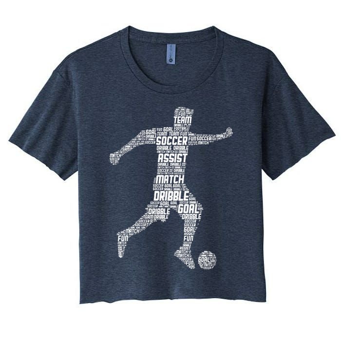 Soccer Player Coach Sports Soccer Women's Crop Top Tee