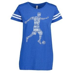 Soccer Player Coach Sports Soccer Enza Ladies Jersey Football T-Shirt