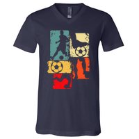 Soccer Player Coach Sports Soccer V-Neck T-Shirt