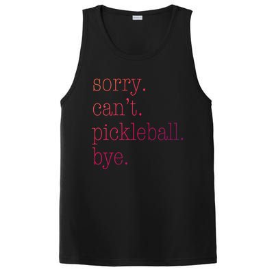 Sorry Pickleball CanT Funny Pickleball Gift PosiCharge Competitor Tank