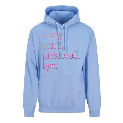 Sorry Pickleball CanT Funny Pickleball Gift Unisex Surf Hoodie