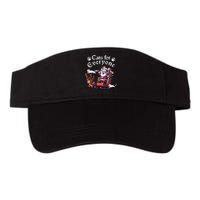 Santa's Purring Crew Cat Lovers Christmas Delight  Valucap Bio-Washed Visor