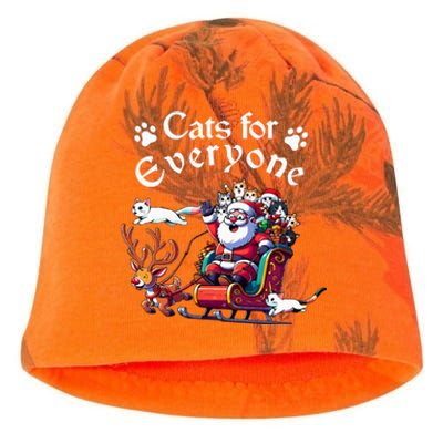 Santa's Purring Crew Cat Lovers Christmas Delight  Kati - Camo Knit Beanie