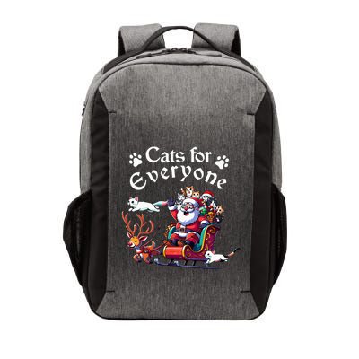 Santa's Purring Crew Cat Lovers Christmas Delight  Vector Backpack