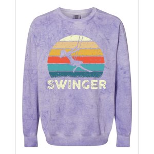 Swinger Polyamory Couple Swapping Swing Swinging Colorblast Crewneck Sweatshirt