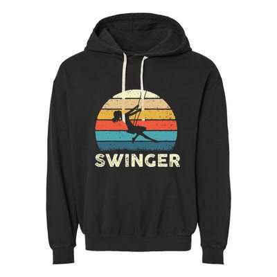 Swinger Polyamory Couple Swapping Swing Swinging Garment-Dyed Fleece Hoodie