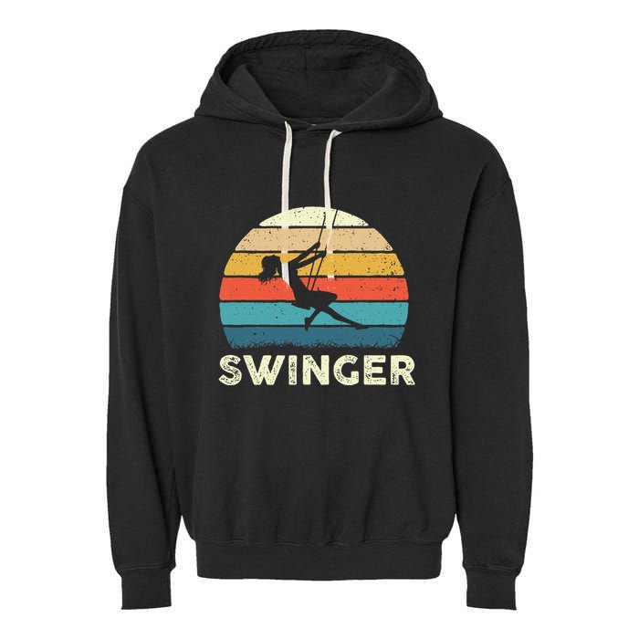 Swinger Polyamory Couple Swapping Swing Swinging Garment-Dyed Fleece Hoodie