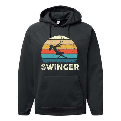 Swinger Polyamory Couple Swapping Swing Swinging Performance Fleece Hoodie