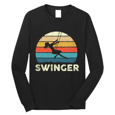 Swinger Polyamory Couple Swapping Swing Swinging Long Sleeve Shirt