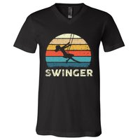 Swinger Polyamory Couple Swapping Swing Swinging V-Neck T-Shirt