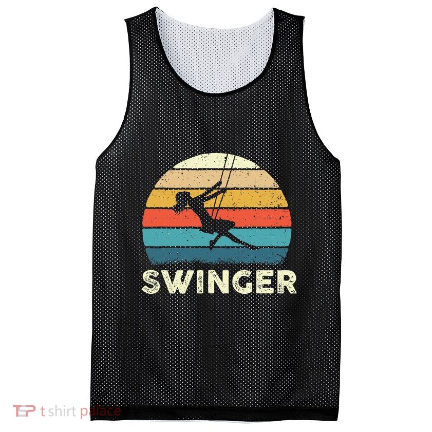 Swinger Polyamory Couple Swapping Swing Swinging Mesh Reversible Basketball Jersey Tank