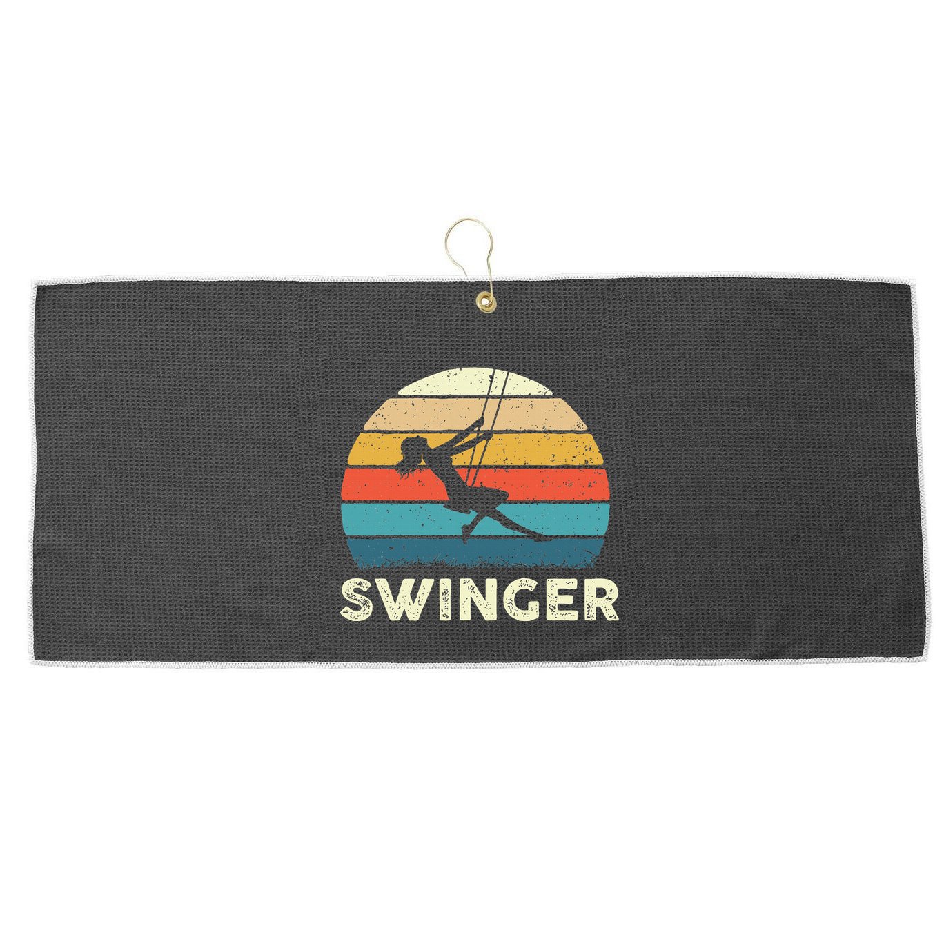 Swinger Polyamory Couple Swapping Swing Swinging Large Microfiber Waffle Golf Towel