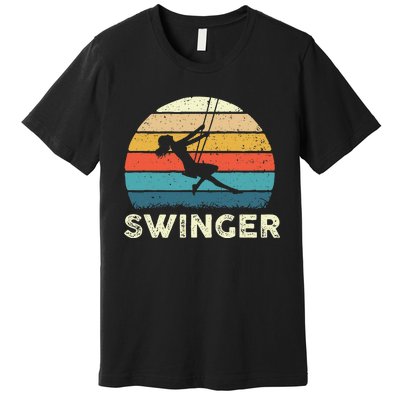 Swinger Polyamory Couple Swapping Swing Swinging Premium T-Shirt