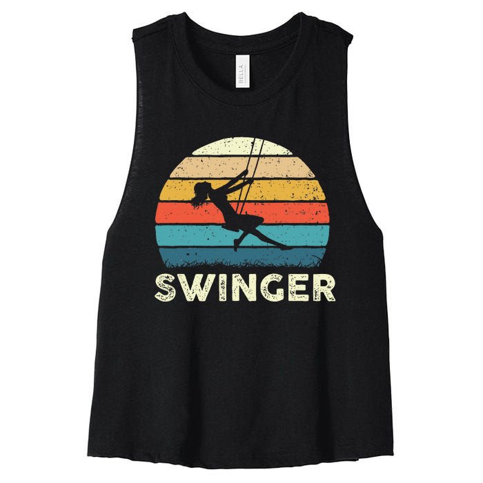 Swinger Polyamory Couple Swapping Swing Swinging Women's Racerback Cropped Tank