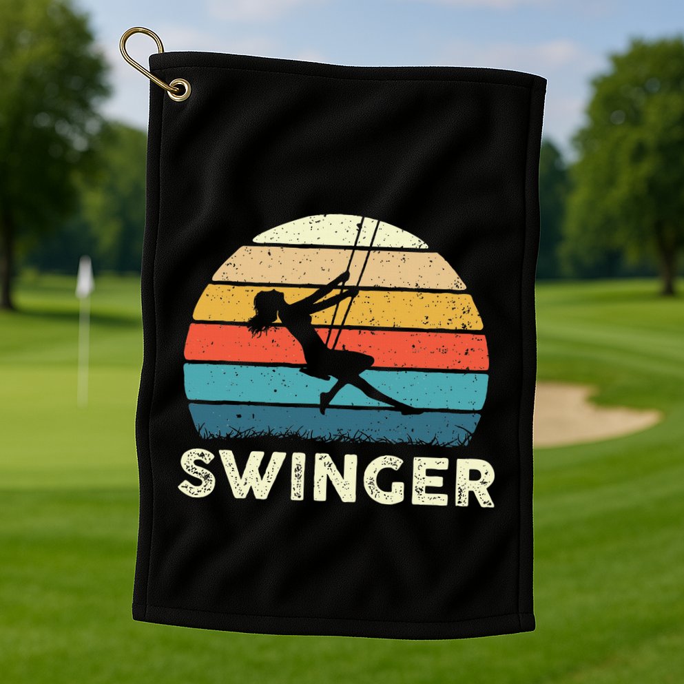 Swinger Polyamory Couple Swapping Swing Swinging Golf Towel