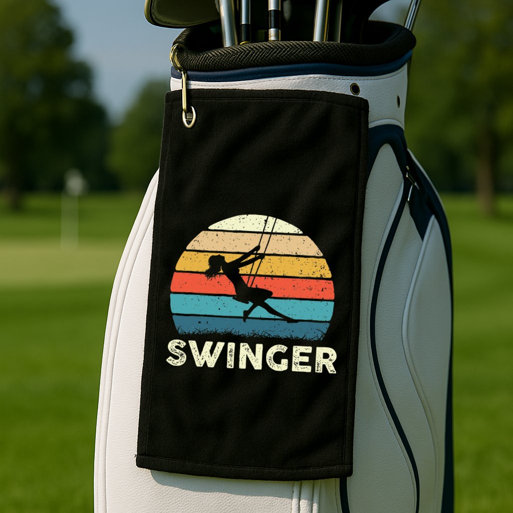 Swinger Polyamory Couple Swapping Swing Swinging Golf Towel