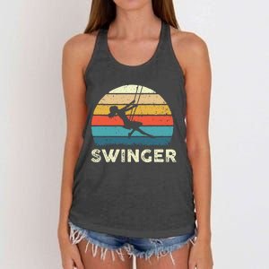 Swinger Polyamory Couple Swapping Swing Swinging Women's Knotted Racerback Tank