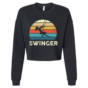 Swinger Polyamory Couple Swapping Swing Swinging Cropped Pullover Crew