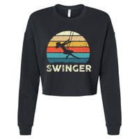 Swinger Polyamory Couple Swapping Swing Swinging Cropped Pullover Crew