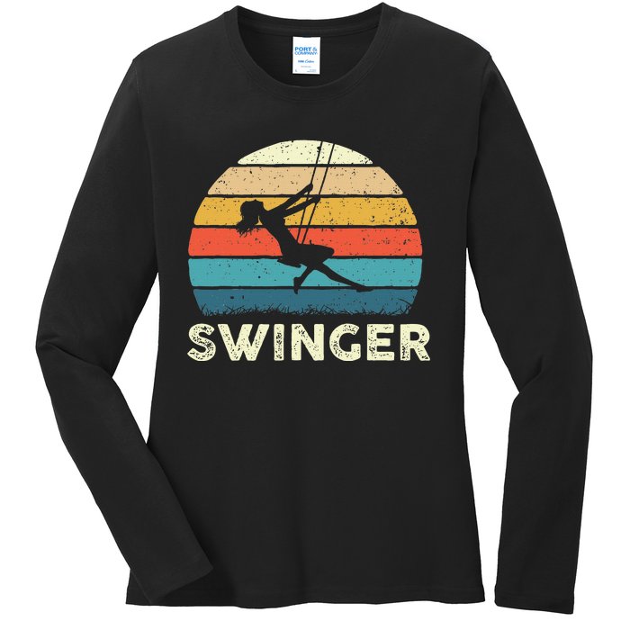 Swinger Polyamory Couple Swapping Swing Swinging Ladies Long Sleeve Shirt